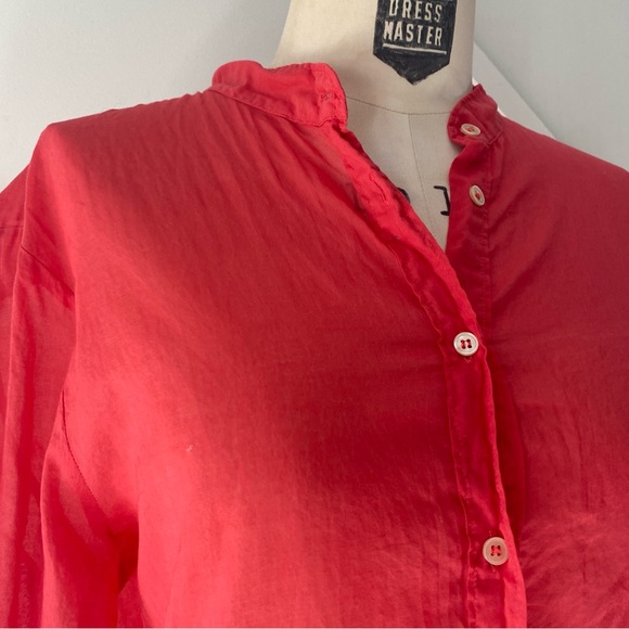 Forte Forte Collarless Long Sleeved Blouse - 3 - Picture 6 of 12